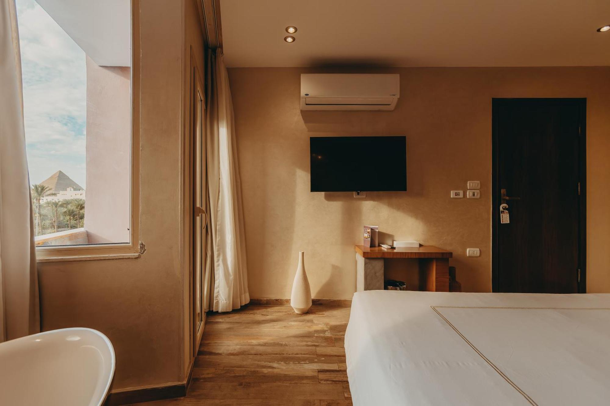 Almas Pyramids Hotel Kafret el-Gabal Kültér fotó